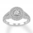 Diamond Engagement Ring 1 ct tw Round-cut 14K White Gold