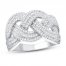 Diamond Fashion Ring 3/4 ct tw Round-cut 10K White Gold