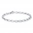 Men's Rolo Link Bracelet Stainless Steel 8" Length