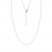 16" Adjustable Box Chain 14K White Gold Appx. .66mm