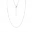 16" Adjustable Box Chain 14K White Gold Appx. .66mm