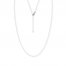 16" Adjustable Box Chain 14K White Gold Appx. .66mm