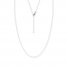 16" Adjustable Box Chain 14K White Gold Appx. .66mm