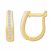 Diamond Hoop Earrings 1/4 ct tw Round-cut 10K Yellow Gold