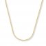 Wheat Chain Necklace 14K Yellow Gold 20" Length