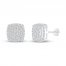 Diamond Stud Earrings 1/2 ct tw 10K White Gold