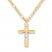 Men's Crucifix Necklace 10K Yellow Gold 20" Length