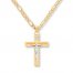 Men's Crucifix Necklace 10K Yellow Gold 20" Length