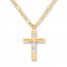 Men's Crucifix Necklace 10K Yellow Gold 20" Length