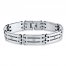 Men's Bracelet 1/20 ct tw Diamonds Stainless Steel