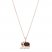 Le Vian Quartz & Diamond Elephant Necklace 14K Strawberry Gold 18"