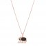 Le Vian Quartz & Diamond Elephant Necklace 14K Strawberry Gold 18"