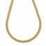 Hollow Curb Chain Necklace 10K Yellow Gold 16"