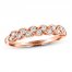 Adrianna Papell Diamond Anniversary Ring 1/4 ct tw Round-cut 14K Rose Gold