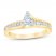 Diamond Engagement Ring 1 ct tw Pear/Princess 14K Yellow Gold