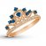 Le Vian Sapphire Tiara Ring 1/6 ct tw Diamonds 14K Gold
