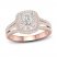 Multi-Diamond Engagement Ring 1-1/5 ct tw Round-Cut 14K Rose Gold