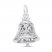 Filigree Bell Charm Sterling Silver