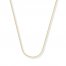 Wheat Chain Necklace 14K Yellow Gold 18" Length