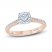 Monique Lhuillier Bliss Diamond Engagement Ring 1-1/3 ct tw Round-cut 18K Rose Gold