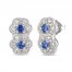 Le Vian Sapphire Earrings 1/3 ct tw Diamonds 14K Vanilla Gold