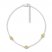 Diamond Circle Anklet Sterling Silver/10K Yellow Gold