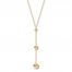 Sphere Lariat Necklace 14K Yellow Gold