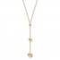 Sphere Lariat Necklace 14K Yellow Gold