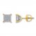 Men's Diamond Earrings 1/4 ct tw Round-cut 10K Yellow Gold