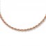 Rope Necklace 14K Rose Gold 24" Length