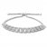 Diamond Link Bolo Bracelet 1/5 ct tw Round-cut Sterling Silver