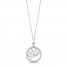 Hallmark Diamonds Necklace 1/8 ct tw Sterling Silver/10K Gold