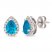 Le Vian Blue Topaz & Diamond Earrings 1/4 ct tw 14K Vanilla Gold