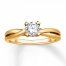 Diamond Engagement Ring 1/2 ct tw Round-cut 14K Yellow Gold