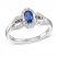 Le Vian Sapphire Ring 1/5 ct tw Diamonds 14K Vanilla Gold