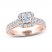 THE LEO Diamond Engagement Ring 1 ct tw Princess/Round 14K Rose Gold