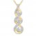 Previously Owned Diamond Necklace 1/5 ct tw Round-cut 10K Yellow Gold