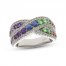 Le Vian Multi-Gemstone Ring 5/8 ct tw Diamonds 14K Vanilla Gold