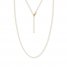 16" Adjustable Square Wheat Chain 14K Yellow Gold Appx. .85mm