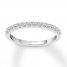 Diamond Wedding Band 1/4 ct tw Round-cut 14K White Gold