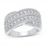 Diamond Fashion Ring 1 ct tw Round-cut 10K White Gold