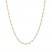 Beaded Chain Necklace 10K Yellow Gold 17" Adjustable