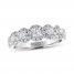 Leo Diamond Anniversary Ring 3/4 ct tw 14K White Gold