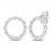 Circle of Gratitude Diamond Earrings 1/4 ct tw Round-cut 10K White Gold