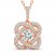Center of Me Diamond Necklace 1 ct tw 14K Rose Gold 18"
