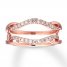 Diamond Enhancer Ring 1/5 ct tw 14K Rose Gold