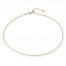 Crisscross Chain Adjustable Length 14K Yellow Gold