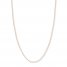 Adjustable 22" Rope Chain 14K Rose Gold Appx. 1.05mm