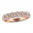 Adrianna Papell Diamond Anniversary Ring 1/3 ct tw Round-cut 14K Rose Gold