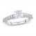 Adrianna Papell Diamond Engagement Ring 1 ct tw 14K White Gold